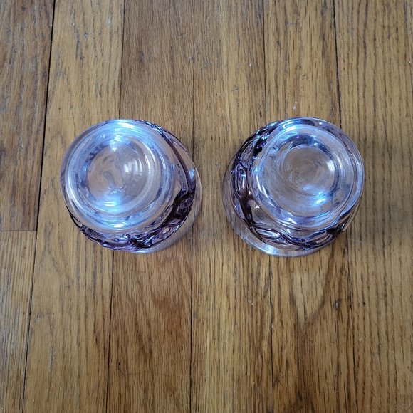 VTG Pier 1 Hand Blown Tulip Glasses - Set of 2 - Picture 3 of 4